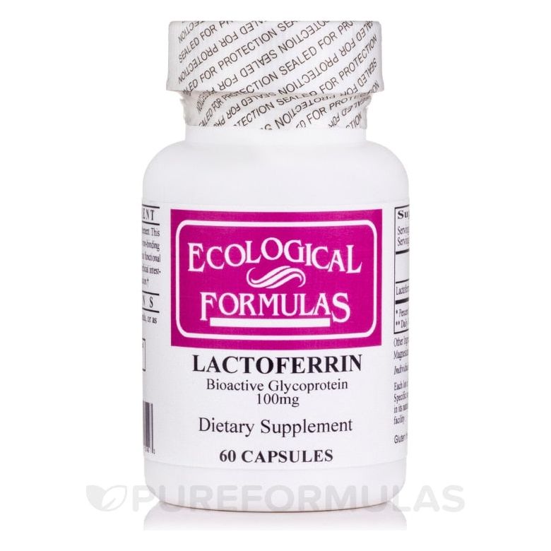 Ecological Formulas Lactoferrin 100 mg 60 Capsules