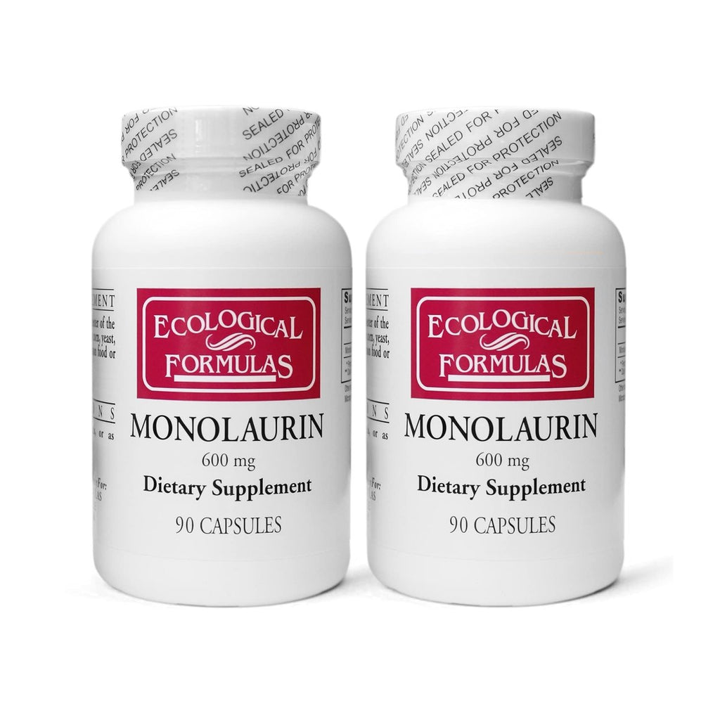Ecological Formulas Monolaurin 600 mg 90 Capsules - 2 Pack