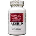 Ecological Formulas Resbid NAC 60 Capsules - 3 Pack
