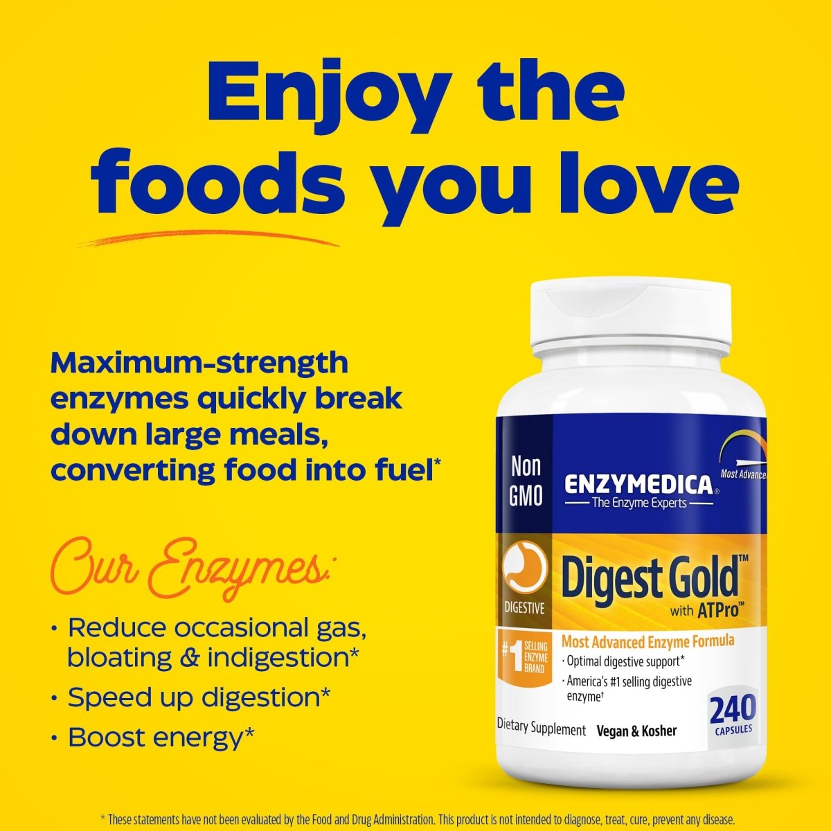 Enzymedica Digest Gold 240 Capsules
