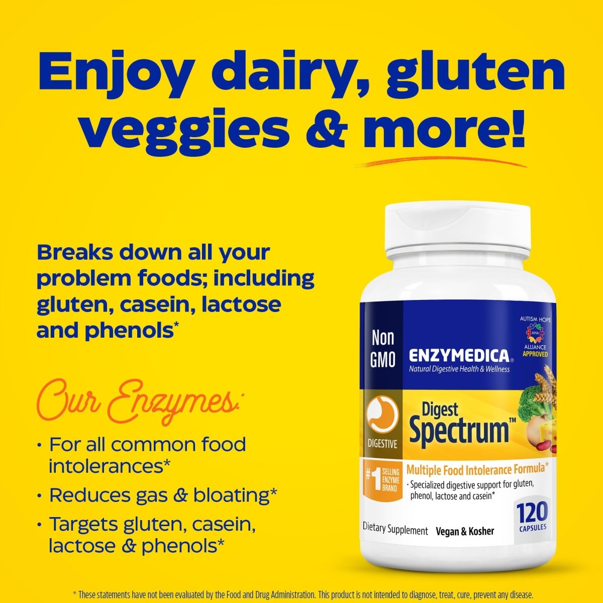 Enzymedica Digest Spectrum 120 Capsules