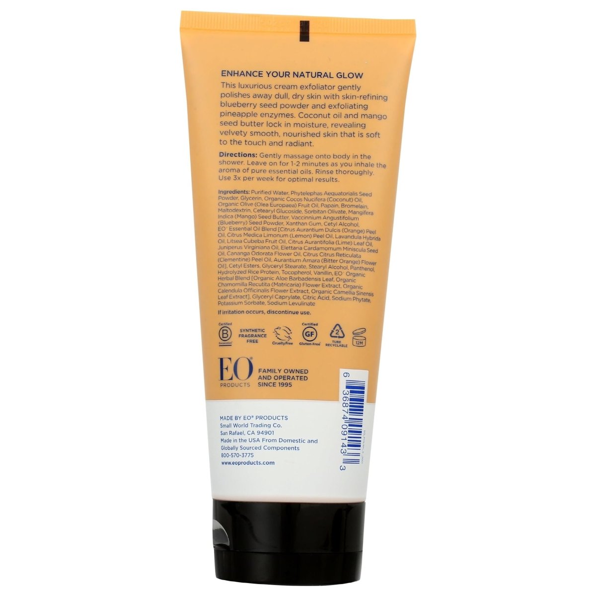 EO Products - Body Polish Smooth & Glow Orange Blossom & Vanilla - 6 fl. oz.