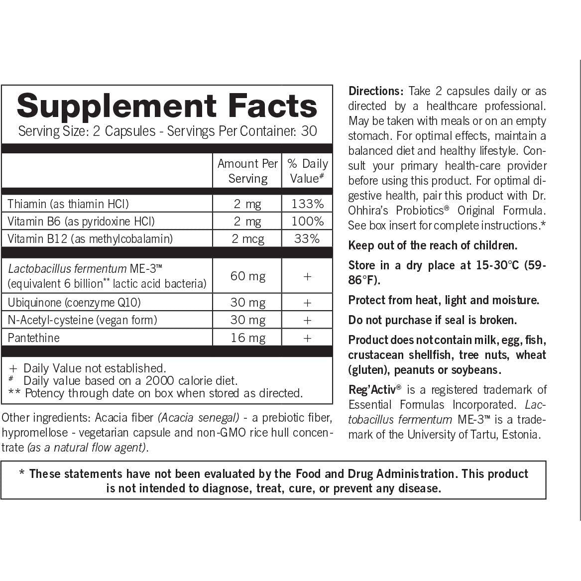 Essential Formulas - Reg'Activ Cardio & Wellness - 60 Capsules