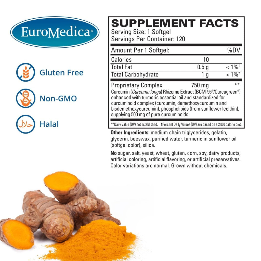 EuroMedica CuraPro 750mg 120 Softgels