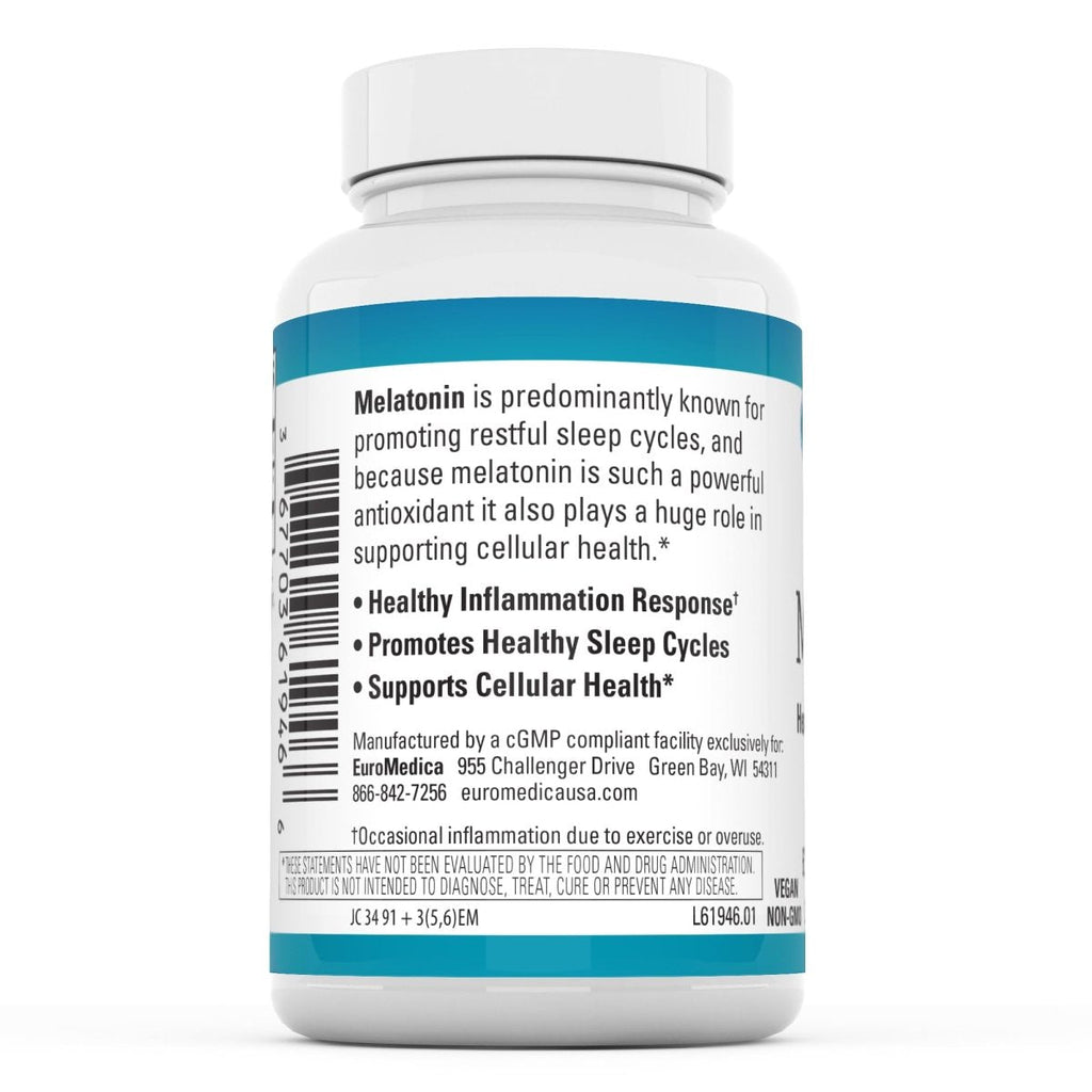 Euromedica Melatonin 10mg - 60 Sustained Release Tablets - Supports Rest, Immune Function & Cellular Health - Non-GMO, Vegan, Gluten Free - 60 Servings