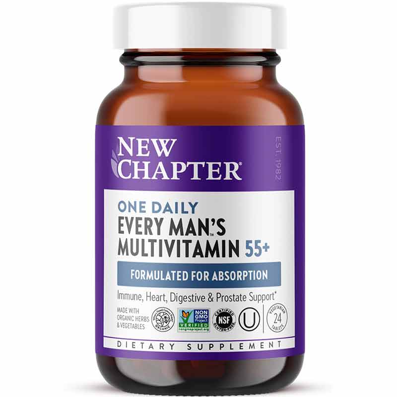 New Chapter Every Man's One Daily Multi 55+ 24 Tablets