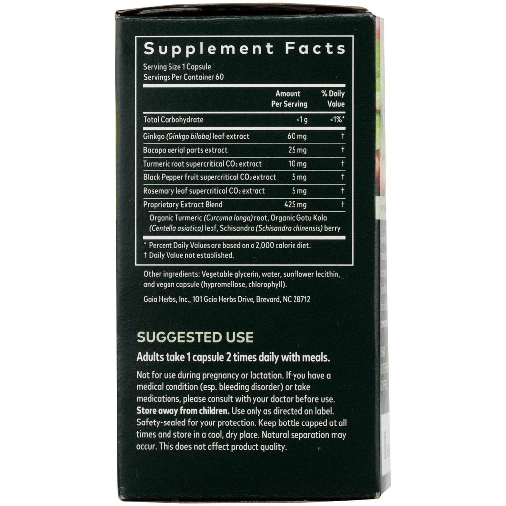 Gaia Herbs Agile Mind 60 Vcaps