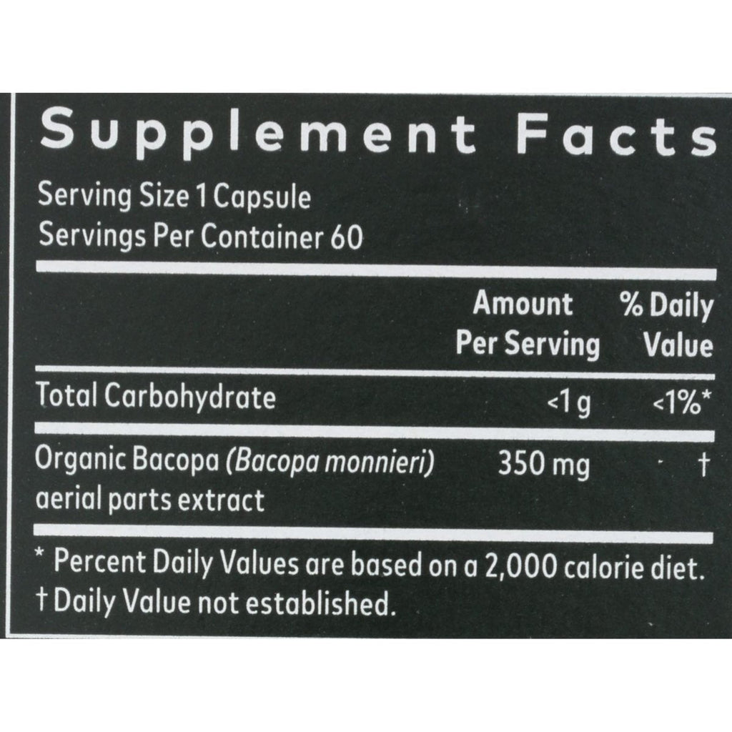 Gaia Herbs Bacopa - Brain and Cognitive Support Herbal Supplement - Made with Bacopa (Bacopa Monnieri) to Help Support a Thriving Mind - 60 Vegan Liquid Phyto-Capsules (Up to 60-Day Supply)