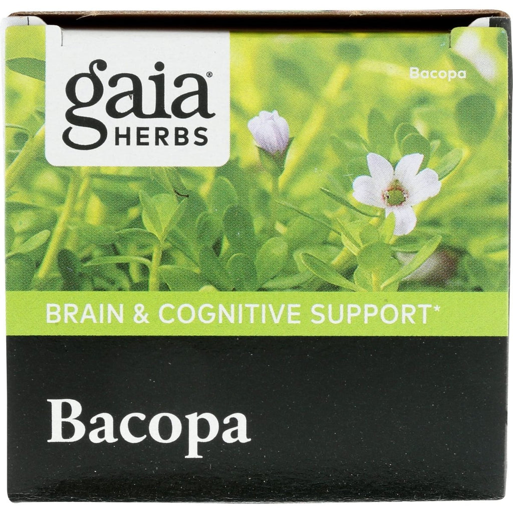 Gaia Herbs Bacopa - Brain and Cognitive Support Herbal Supplement - Made with Bacopa (Bacopa Monnieri) to Help Support a Thriving Mind - 60 Vegan Liquid Phyto-Capsules (Up to 60-Day Supply)