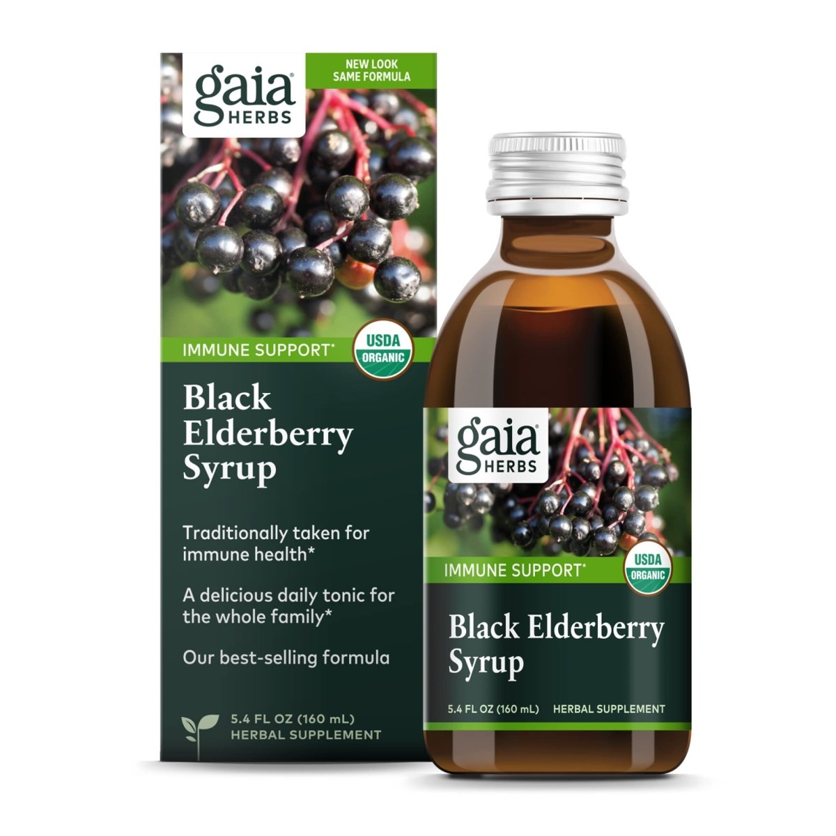 Gaia Herbs Black Elderberry -5.4 Fl Oz (32-Day Supply)