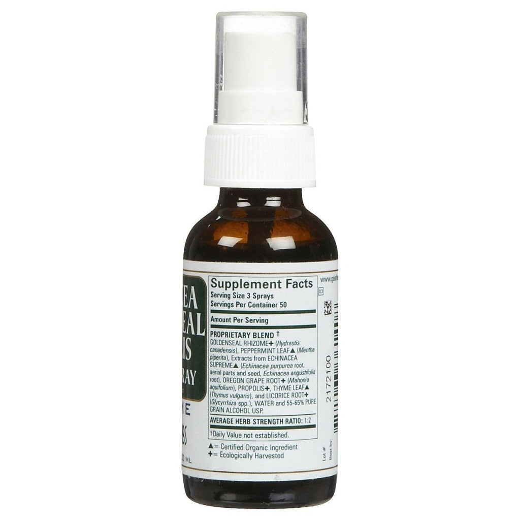 Gaia Herbs Echinacea Goldenseal Propolis Throat Spray-1 oz