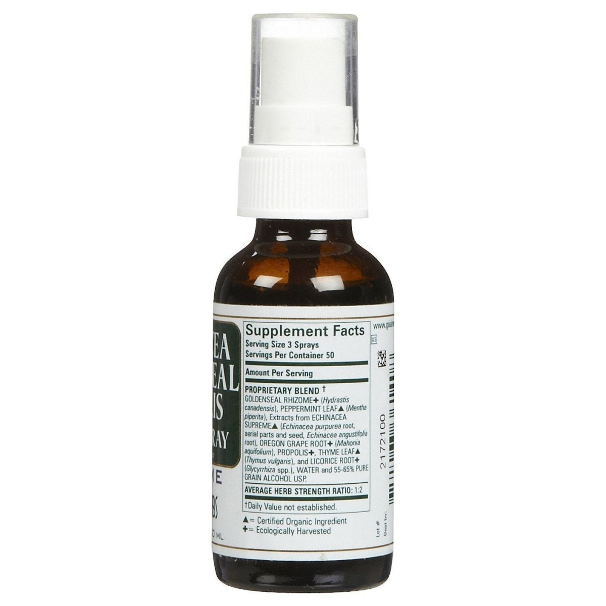 Gaia Herbs Echinacea Goldenseal Propolis Throat Spray-1 oz