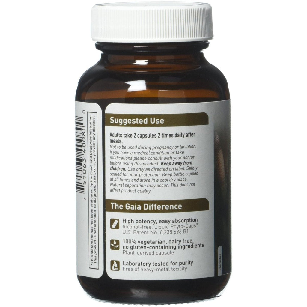 Gaia Herbs Hair Skin and Nail Support - 60 Vegetarian Liquid Phyto-Caps