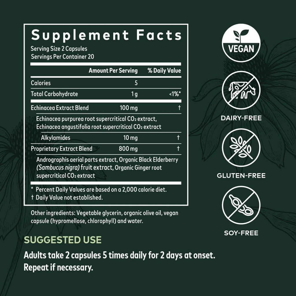 Gaia Herbs Immune Activator - 40 Vegan Liquid Phyto-Capsules (4-Day Supply)
