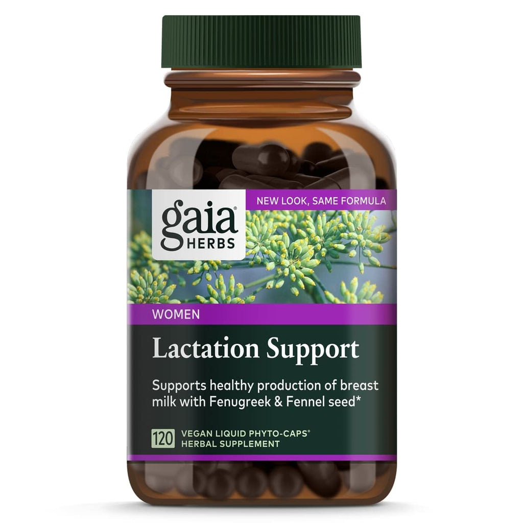 Gaia Herbs Lactation Support, Vegan Liquid Capsules, 120 Count - Lactation Supplement for Breastfeeding Mothers, Supports Healthy Milk Flow & Enhances Breast Milk Nutrition