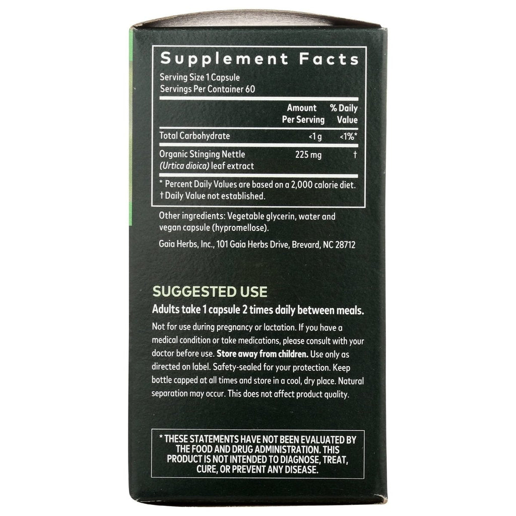 Gaia Herbs Nettle Leaf Liquid Caps, 60 CT