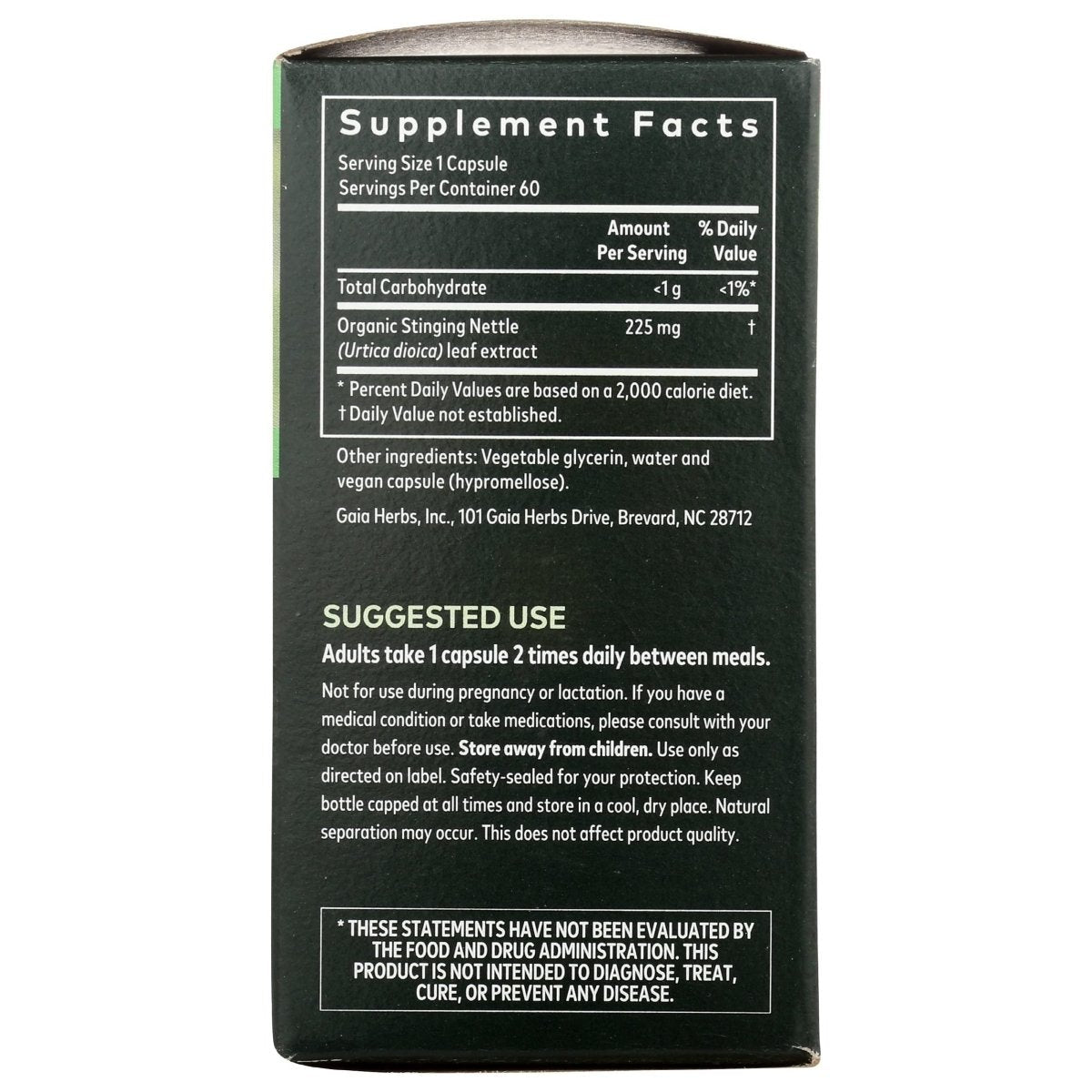 Gaia Herbs Nettle Leaf Liquid Caps, 60 CT