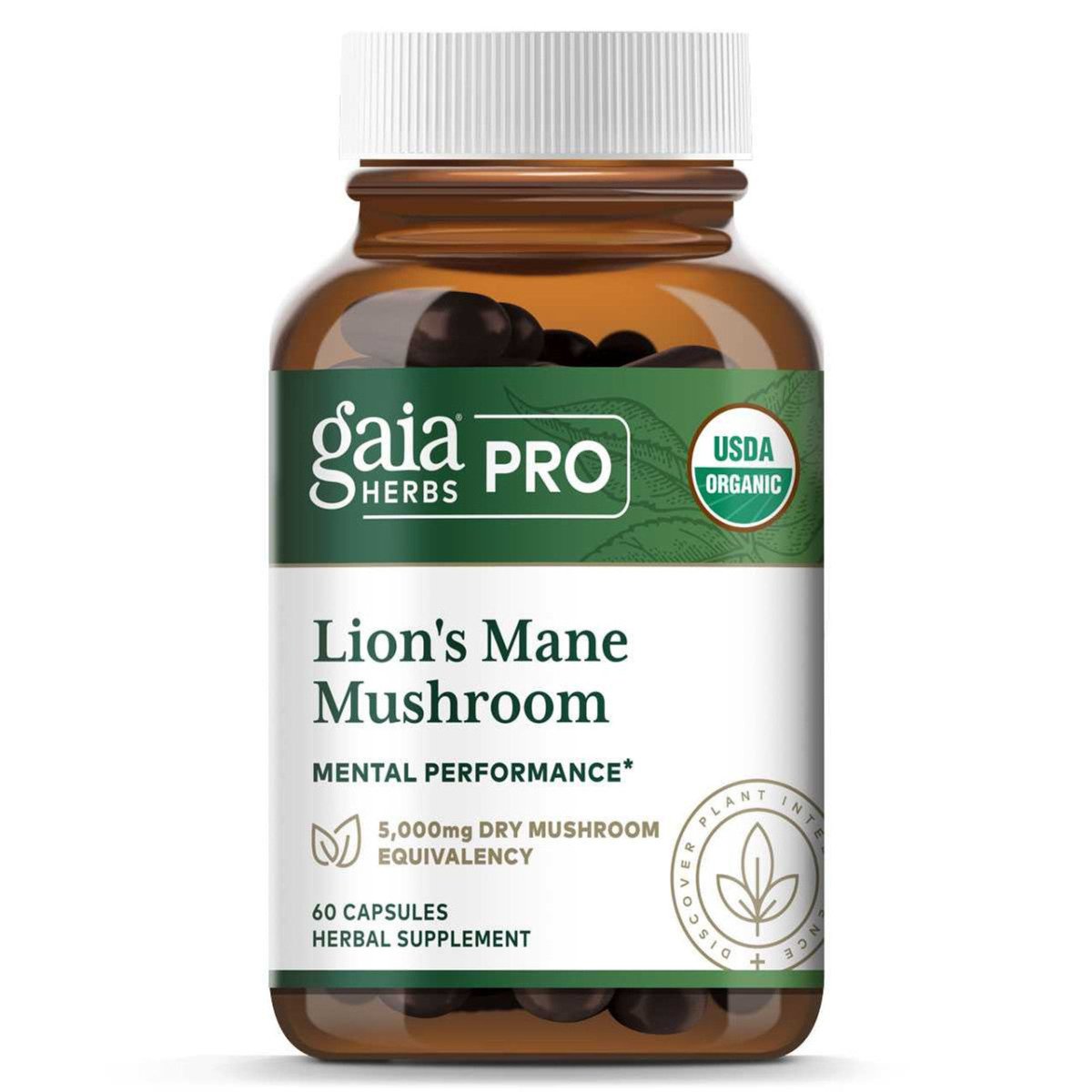 Gaia Herbs Pro Lion's Mane Mushroom 60 Capsules
