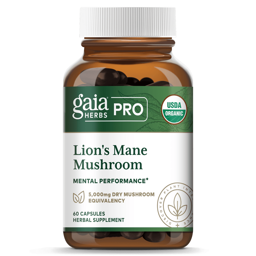 Gaia Herbs Pro Lion's Mane Mushroom 60 Capsules