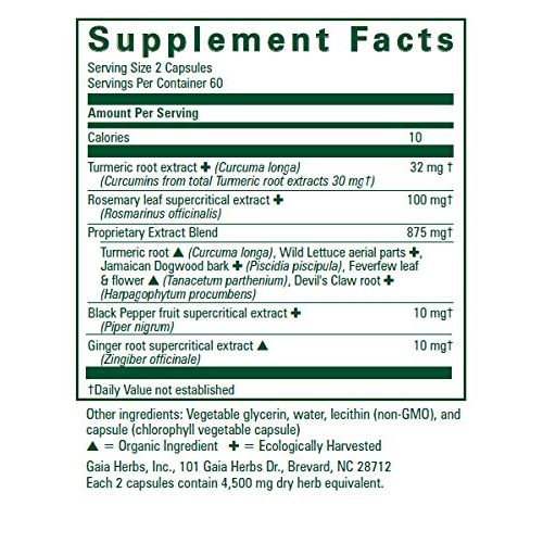 Gaia Herbs (Professional Solutions) Curcuma NF-kB: Nerve and Muscle 120 caps