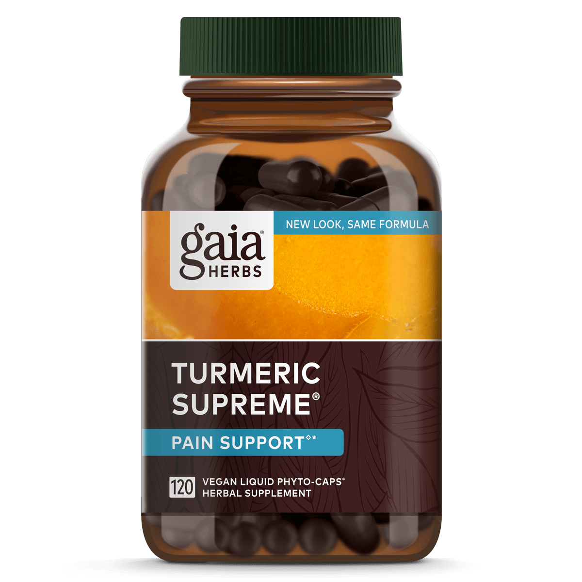 Gaia Herbs Turmeric Supreme Ache (Formerly Pain Support) 120 Vcaps