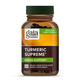 Gaia Herbs Turmeric Supreme Sinus Support / Allergy 60 Vcaps - 2 Pack