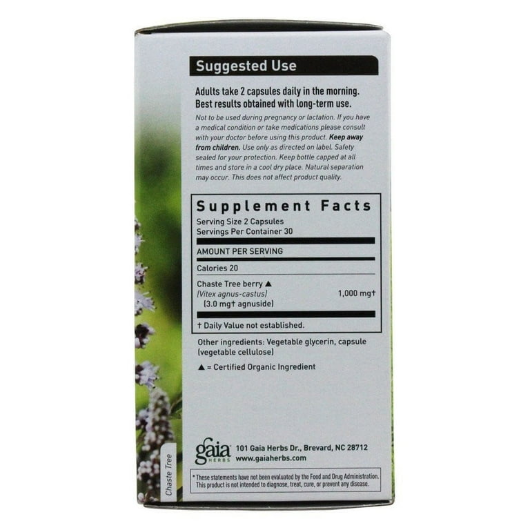 Gaia Herbs Vitex Berry 60 Vcaps - 2 Pack