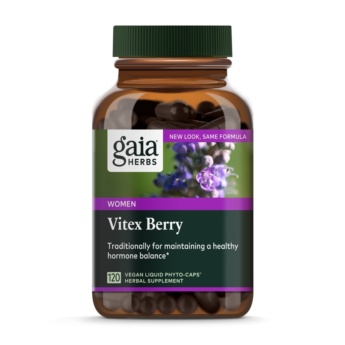 Gaia Herbs Vitex Berry For Women 120 Vegan Liquid Phyto-caps