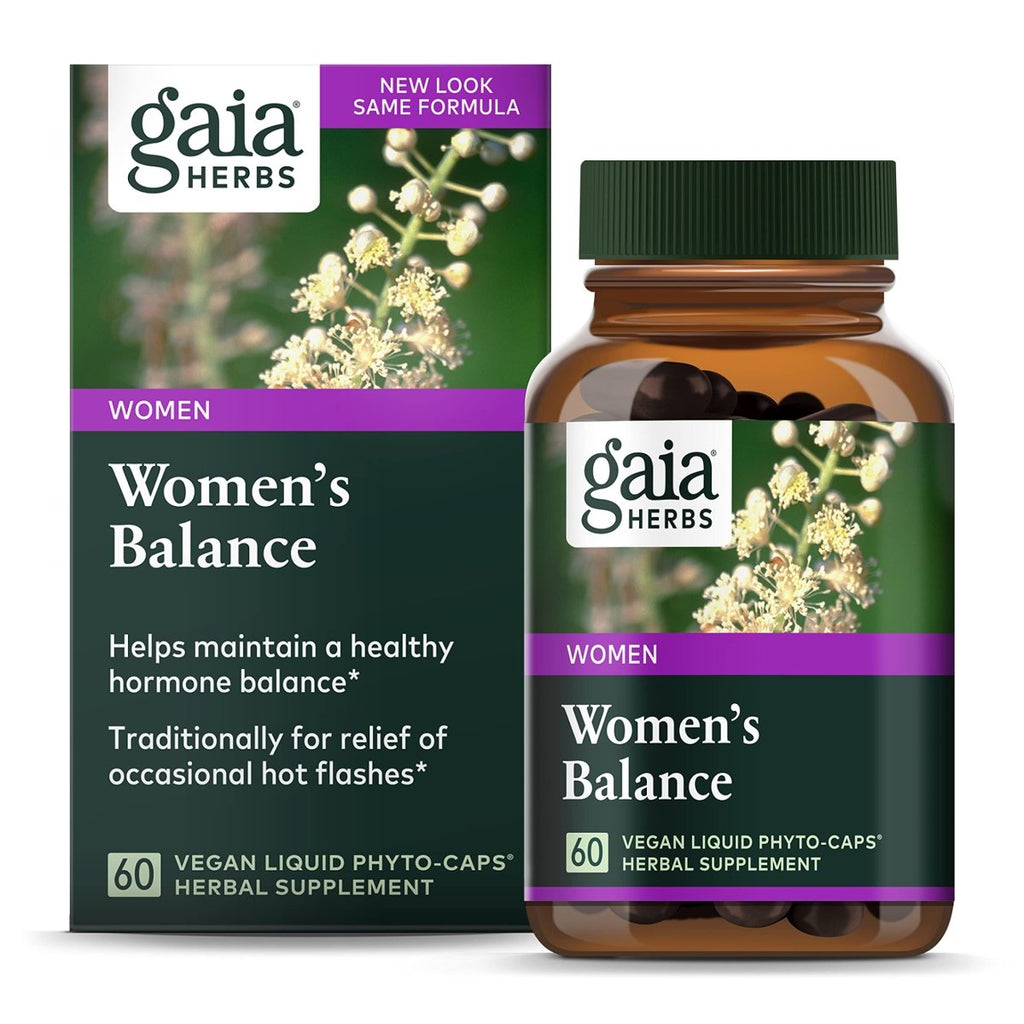 Gaia Herbs Women's Balance - Hormone Balance Support for Women - 60 Vegan Liquid Phyto-Capsules (20-Day Supply)
