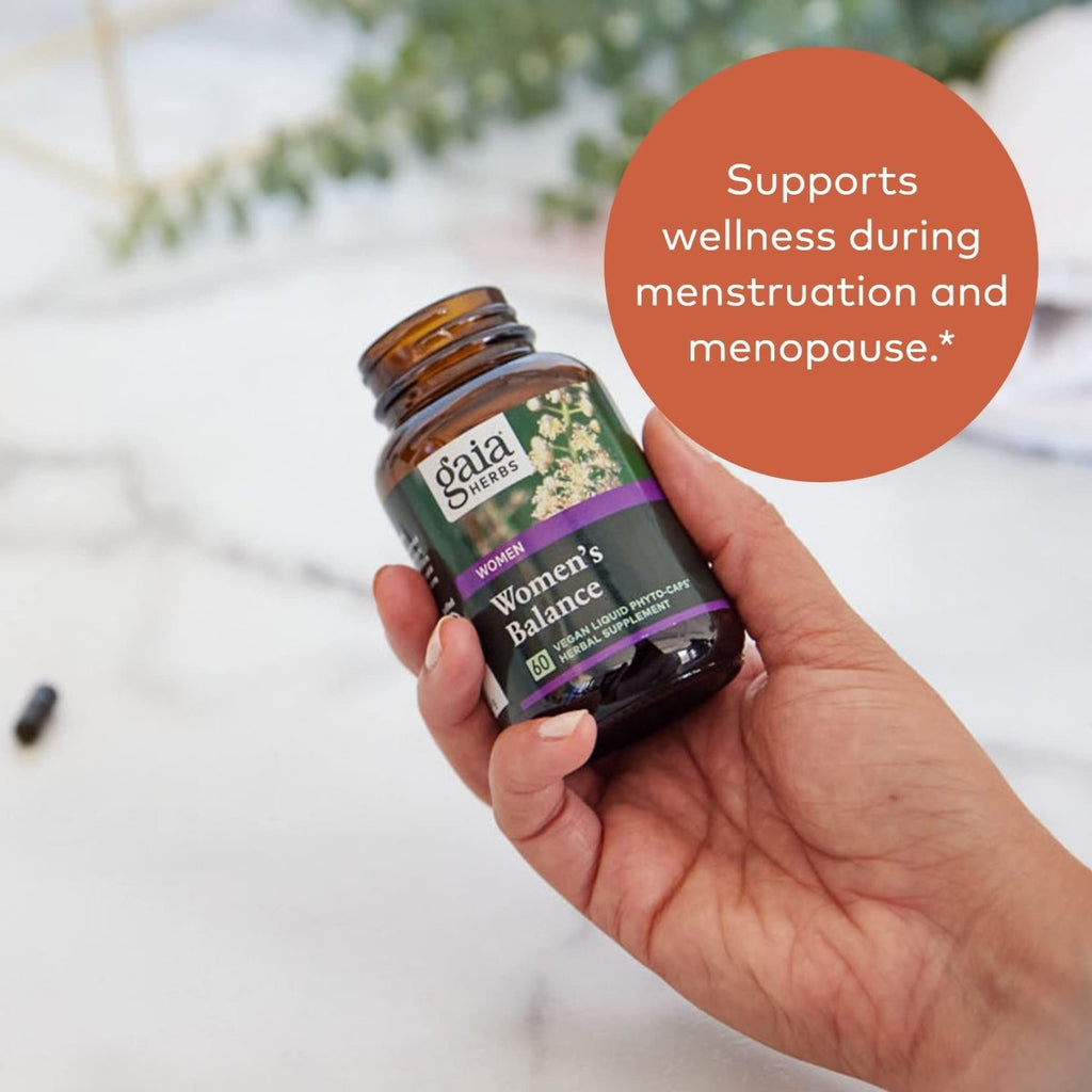 Gaia Herbs Women's Balance - Hormone Balance Support for Women - 60 Vegan Liquid Phyto-Capsules (20-Day Supply)
