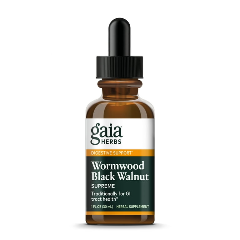 Gaia Herbs Wormwood Black Walnut Supreme 1oz - 2 Pack