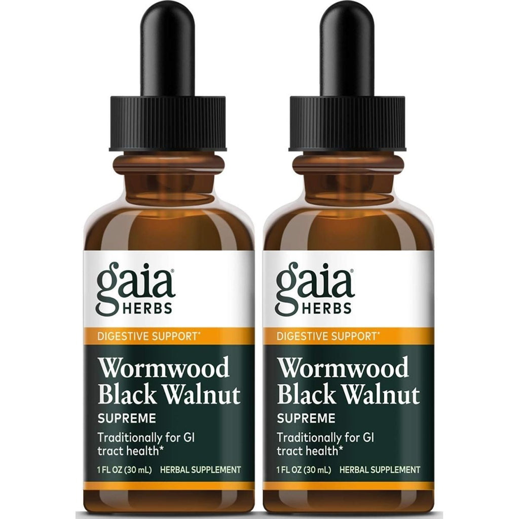 Gaia Herbs Wormwood Black Walnut Supreme 1oz - 2 Pack