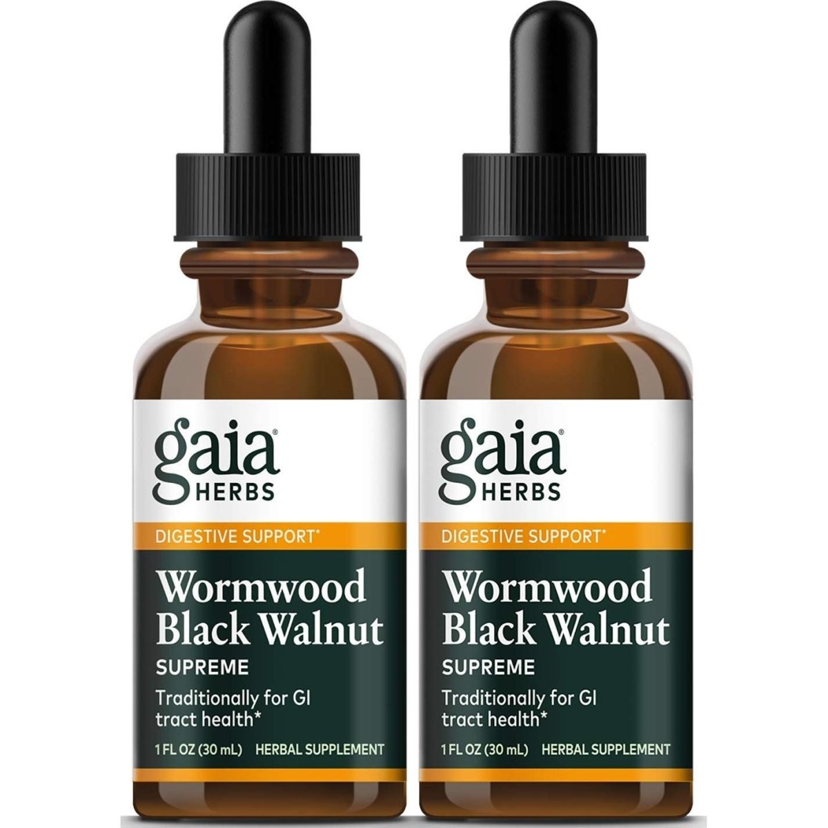 Gaia Herbs Wormwood Black Walnut Supreme 1oz - 2 Pack