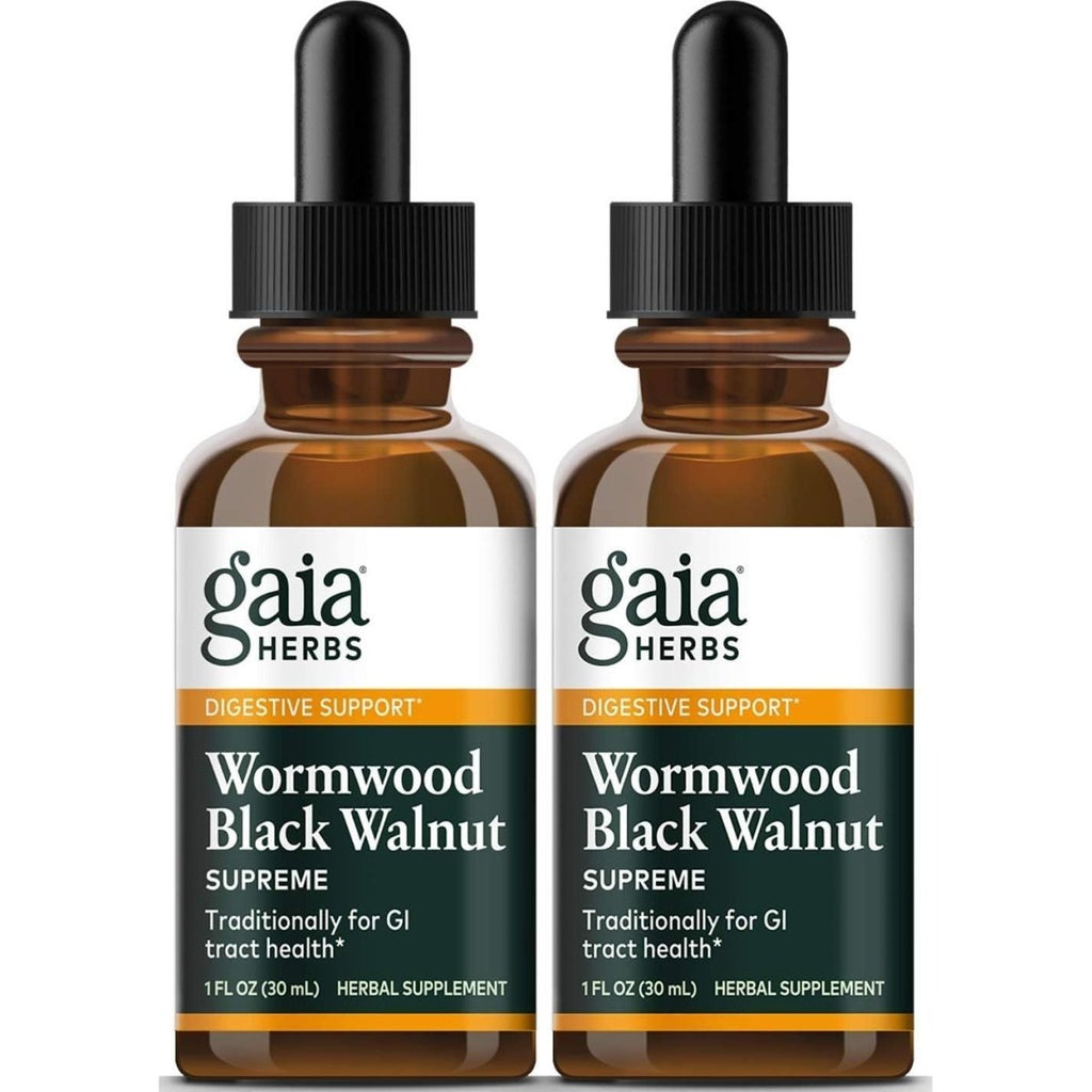 Gaia Herbs Wormwood Black Walnut Supreme 1oz - 2 Pack