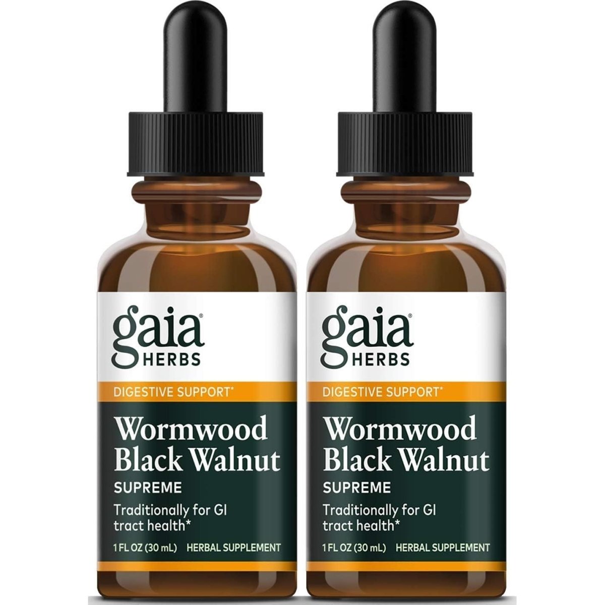Gaia Herbs Wormwood Black Walnut Supreme 1oz - 2 Pack