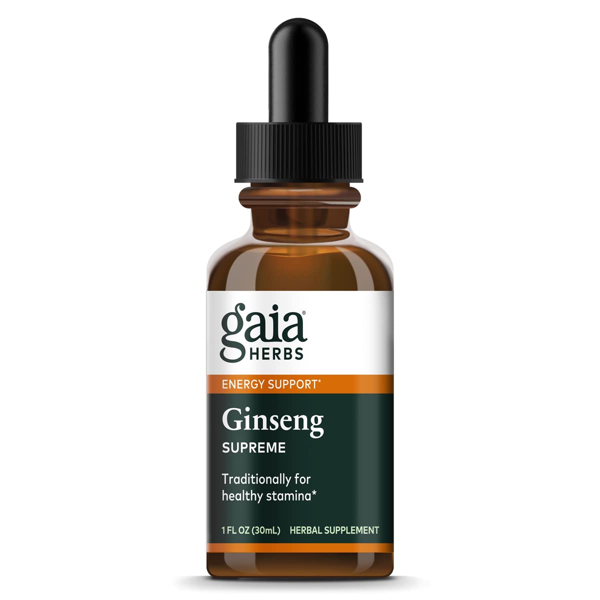 Gaia Hrebs Ginseng Supreme Supplements, 1-Ounce