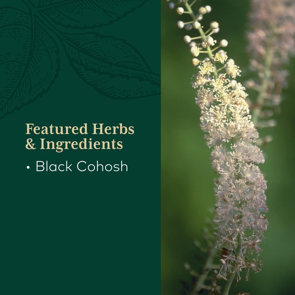 Gaia PRO Black Cohosh - Herbal Supplements for Menopause Support - Supports Hormone Balance for Women - with Organic Black Cohosh - 60 Vegan Liquid Phyto-Capsules (60 Servings)