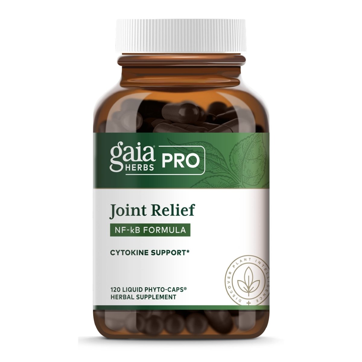 Gaia PRO Discomfort Relief (Turmeric Supreme® Joint) NF-kB Formula - 120 Vegan Liquid Phyto-Capsules (60 Servings)