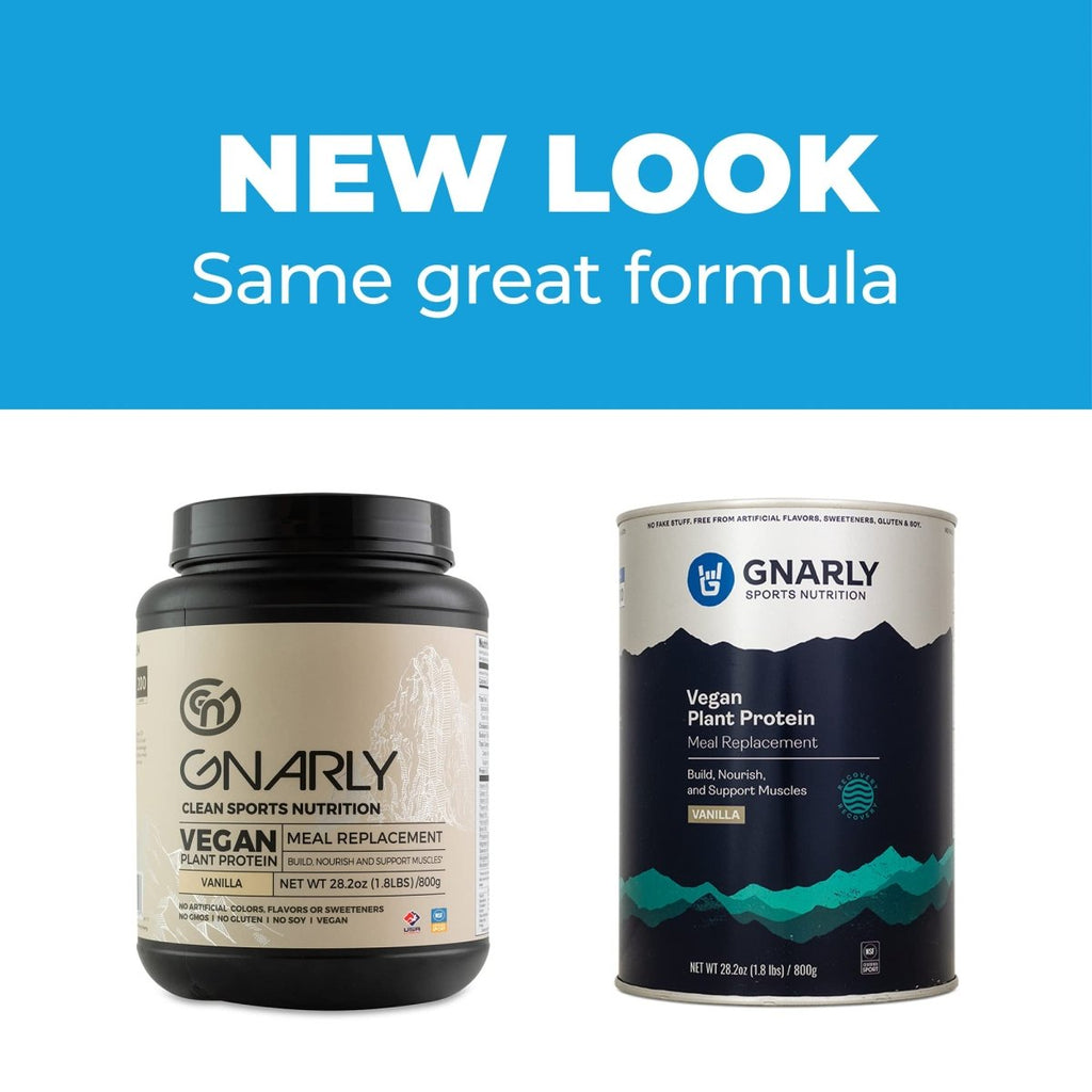 Gnarly Nutrition - Vegan Plant Protein Meal Replacement Powder Vanilla - 28.2 oz.