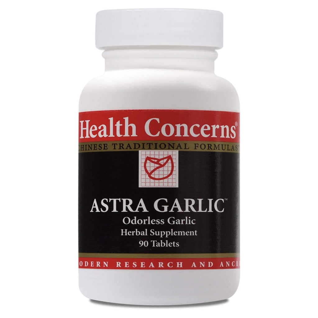 Health Concerns - Astra Garlic - Odorless Garlic Chinese Herbal Supplement - Cardiovascular System Support - with Odorless Garlic Bulb - 90 Count