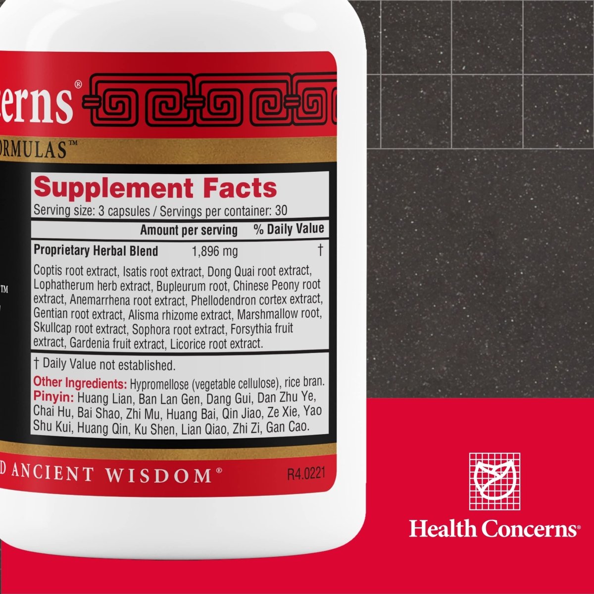 Health Concerns Coptis Purge Fire 90 Capsules
