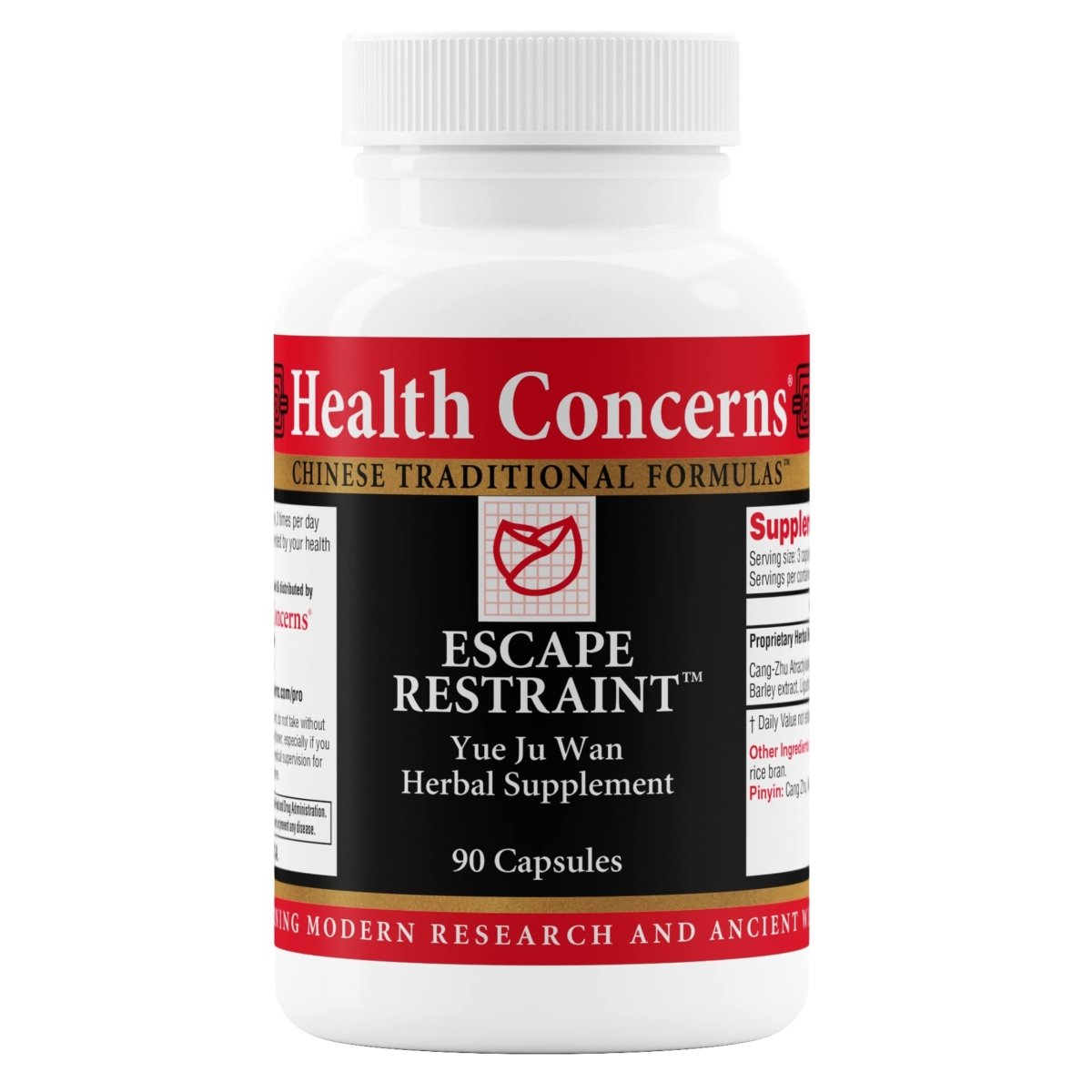 Health Concerns Escape Restraint - Digestion & Liver Health Formula Supplement - 90 Capsules