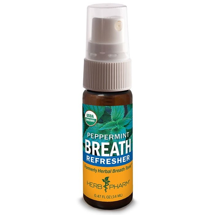 Herb Pharm Breath Refresher Peppermint .47 oz -  6 pack