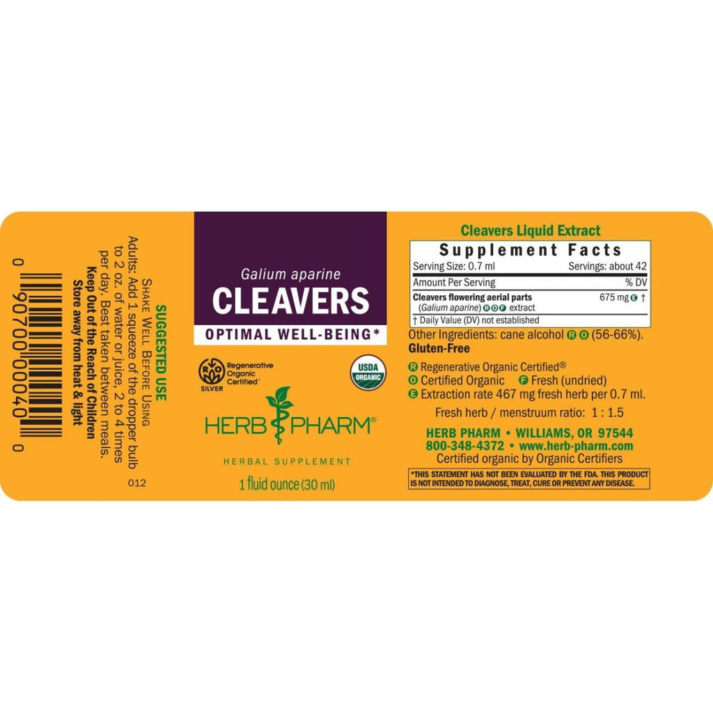 Herb Pharm Cleavers 4oz