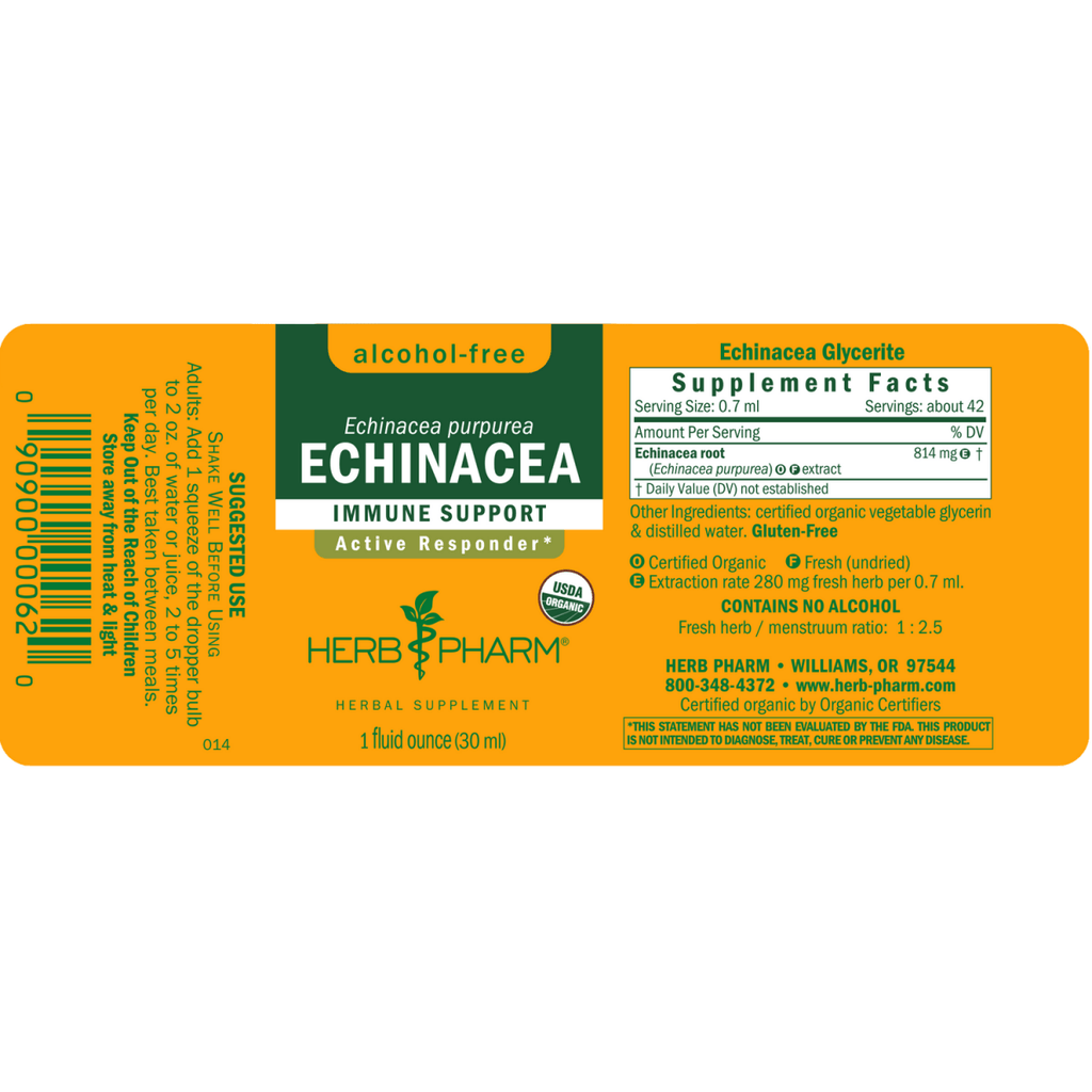 Herb Pharm Echinacea Alcohol Free 4oz