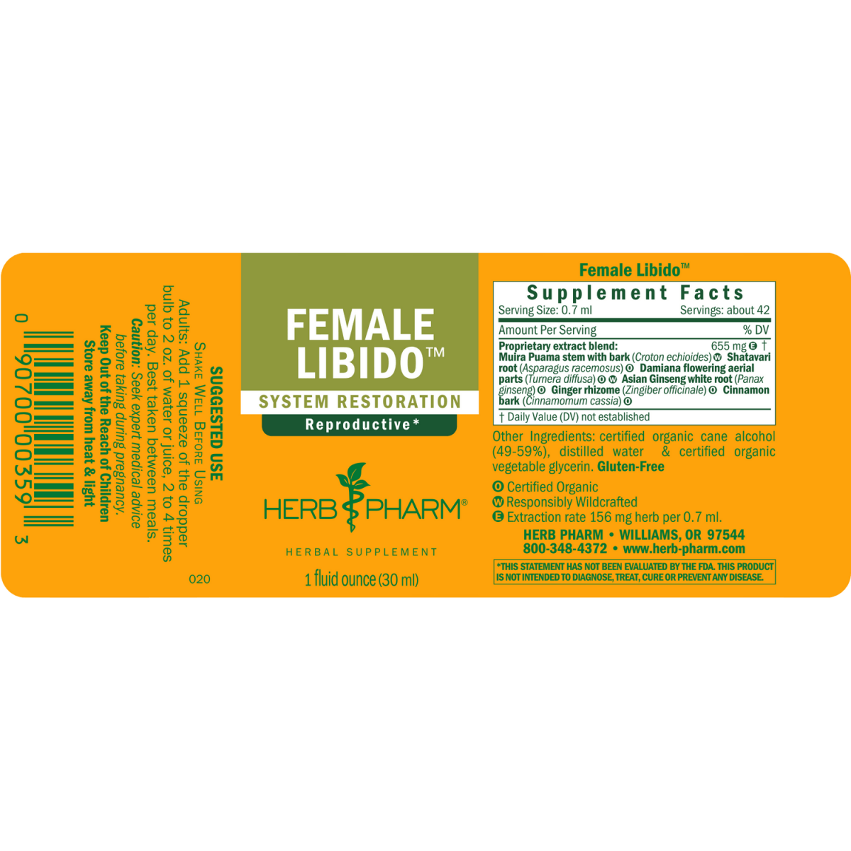 Herb Pharm Female Libido 4oz -