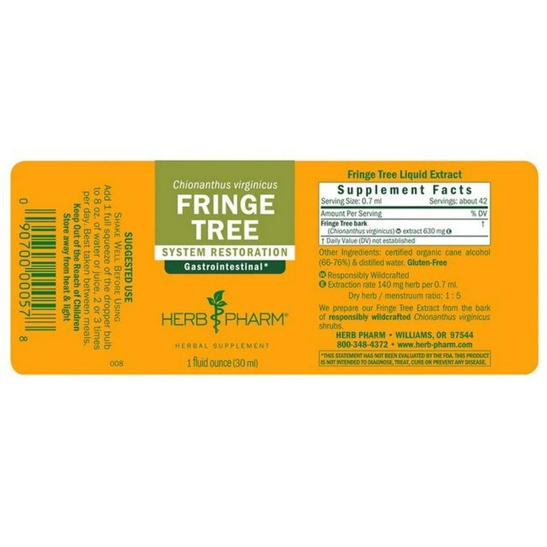 Herb Pharm Fringe Tree 1oz
