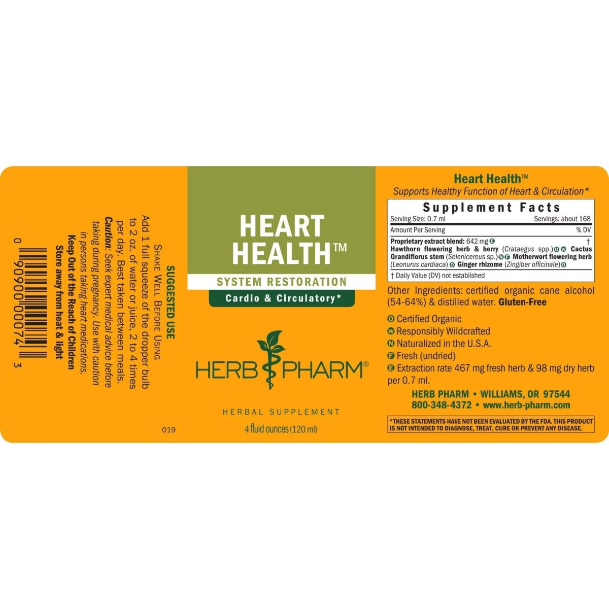 Herb Pharm Heart Health 4oz