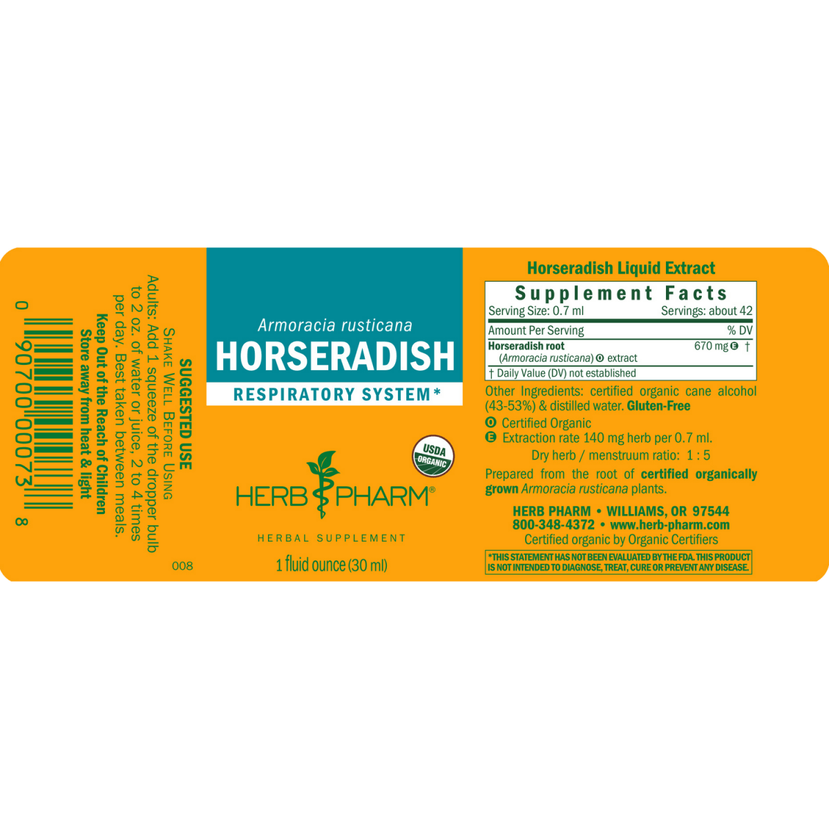 Herb Pharm Horseradish 1oz