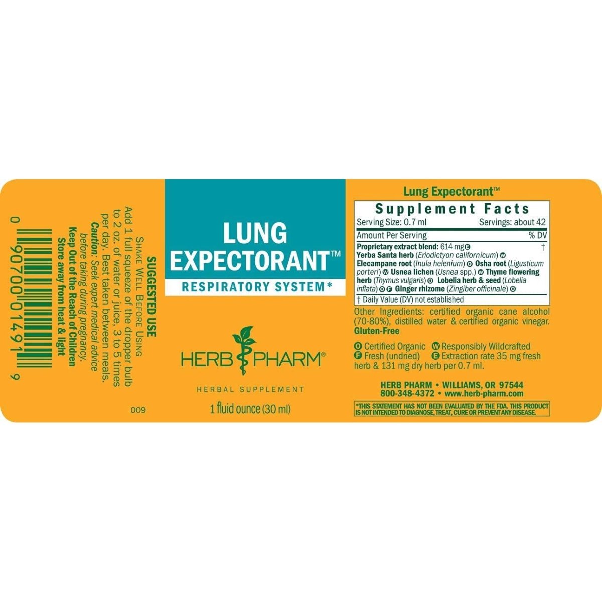Herb Pharm Lung Expectorant 4oz